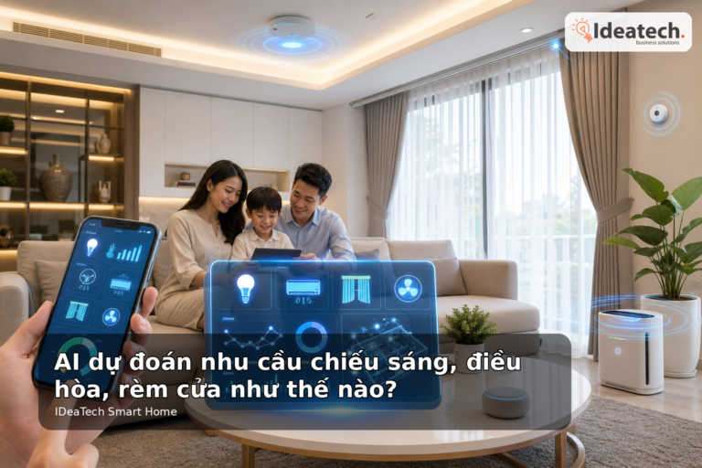 AI dự đoán nhu cầu chiếu sáng, điều hòa, rèm cửa như thế nào?