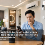Cách xử lý khi trợ lý ảo nghe nhầm hoặc điều khiển sai thiết bị cho chủ homestay/airbnb