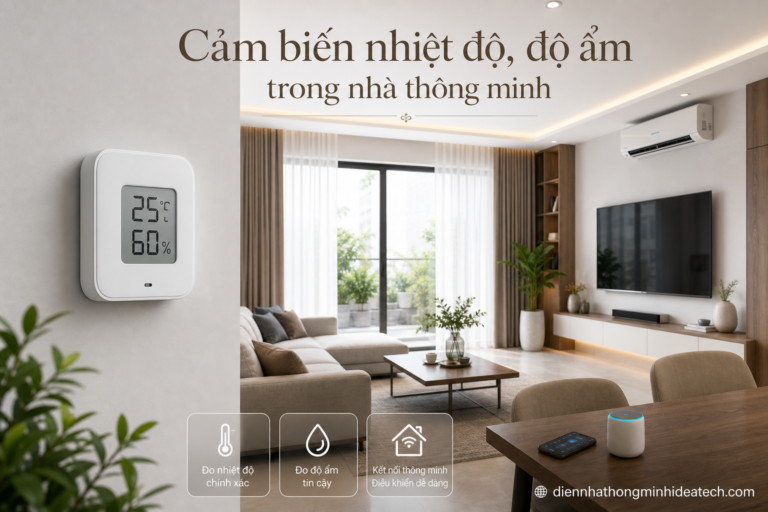 Cảm biến nhiệt độ độ ẩm trong nhà thông minh