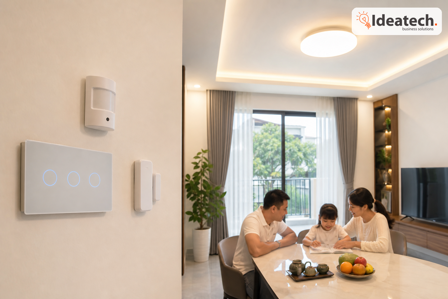 Cảm biến chuyển động cửa ánh sáng trong nhà thông minh