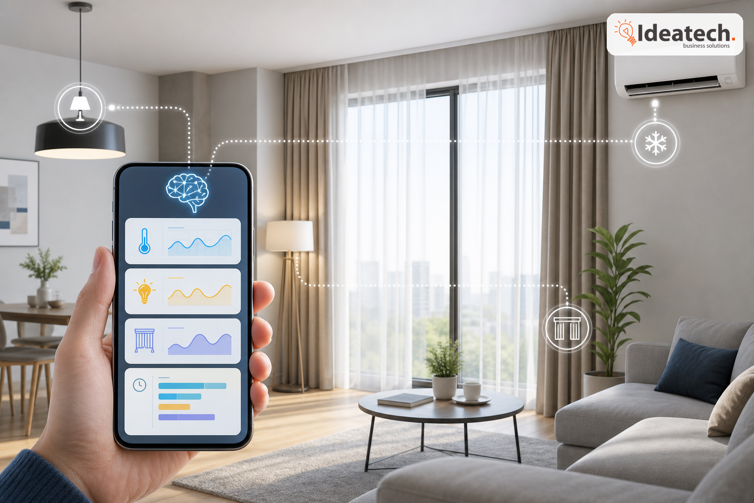 AI điều khiển rèm cửa theo ngữ cảnh nhà thông minh