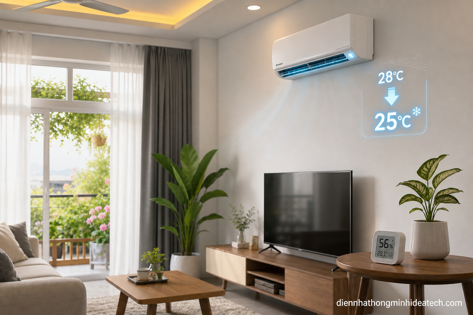 Điều hòa thông minh tự động điều chỉnh nhiệt độ
