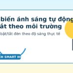 Ảnh đại diện bài viết về cảm biến ánh sáng tự động bật/tắt theo môi trường, có logo IDeaTech Smart Home.