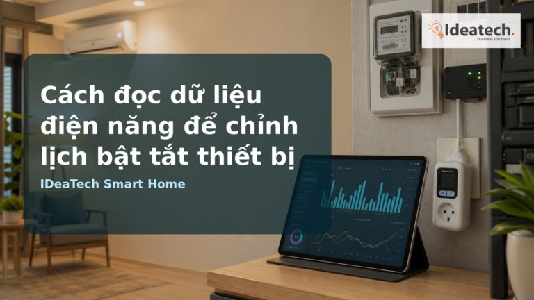 Biểu đồ điện năng, công tơ thông minh và thiết bị tự động hóa trong gia đình