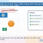 Minh họa nhà thông minh dùng AI để giảm cảnh báo và kích hoạt nhầm
