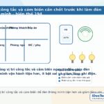 Minh họa sơ đồ vị trí công tắc và cảm biến cần chốt trước khi làm đèn thông minh để tiết kiệm điện