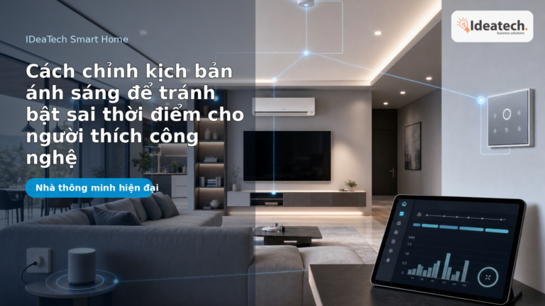 Ảnh đại diện bài viết Cách chỉnh kịch bản ánh sáng để tránh bật sai thời điểm cho người thích công nghệ