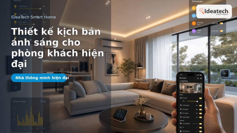 Ảnh đại diện bài viết Thiết kế kịch bản ánh sáng cho phòng khách hiện đại
