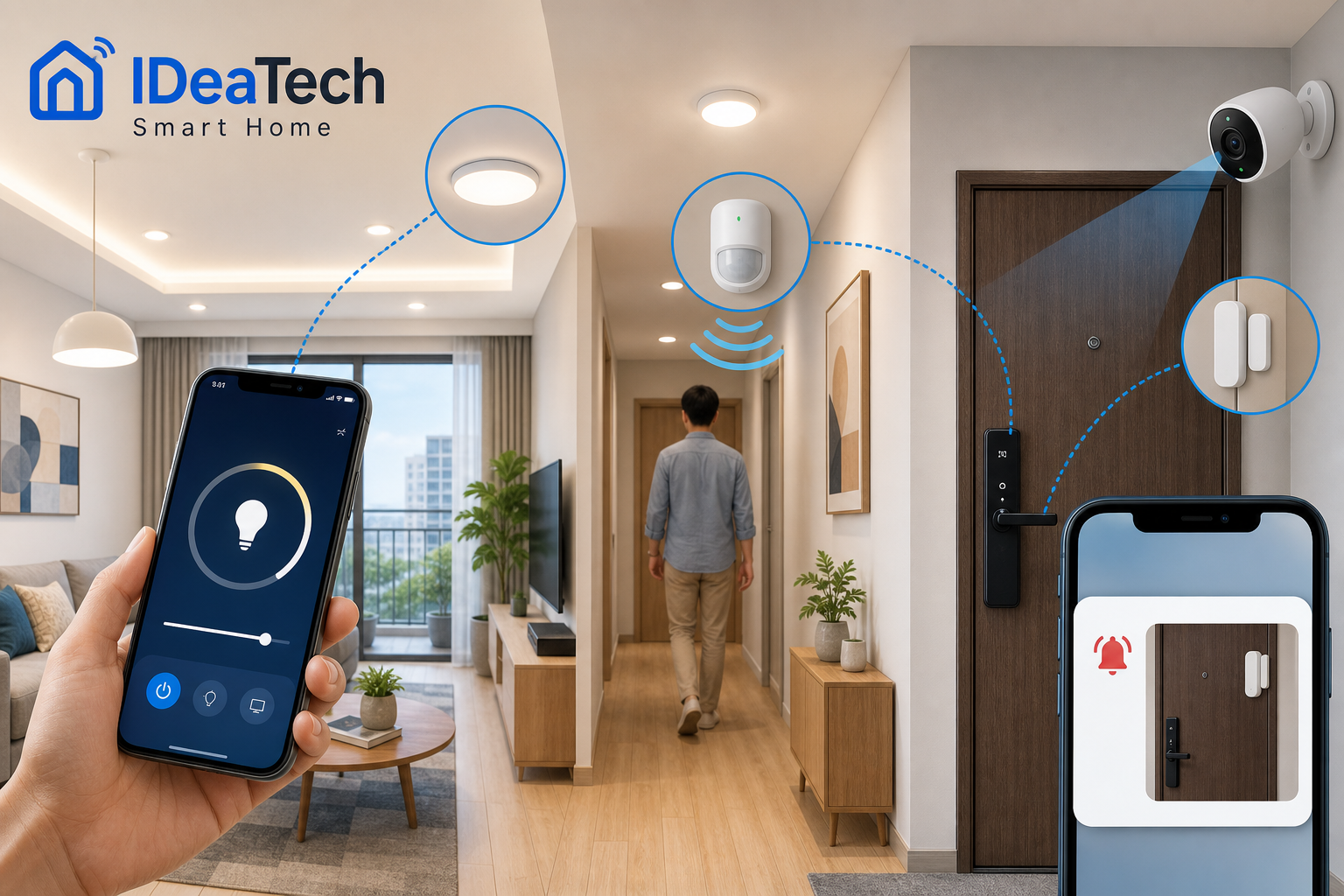 Kịch bản nhà thông minh cơ bản cho căn hộ mới lắp