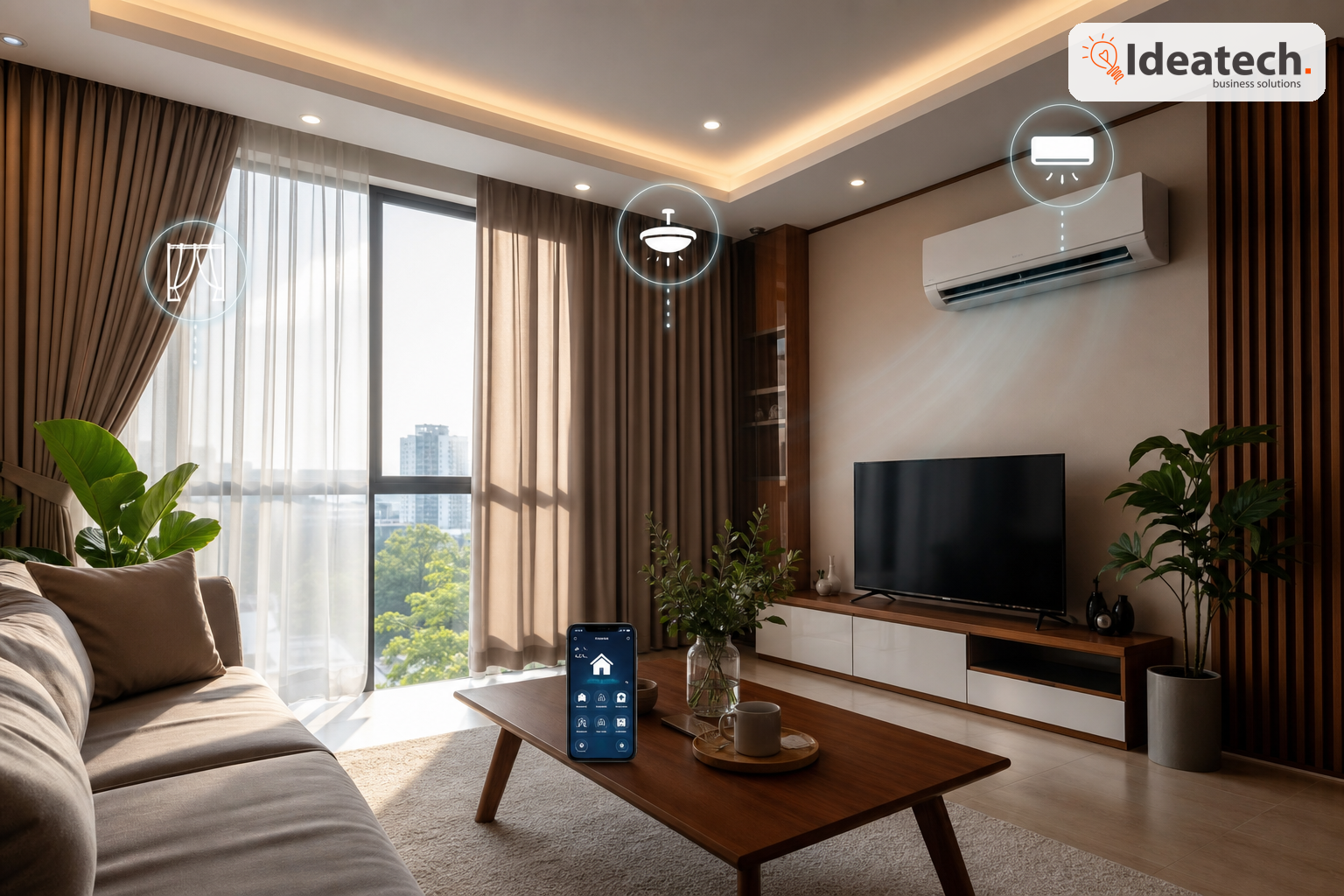 Kịch bản tự động tiết kiệm điện trong gia đình thông minh