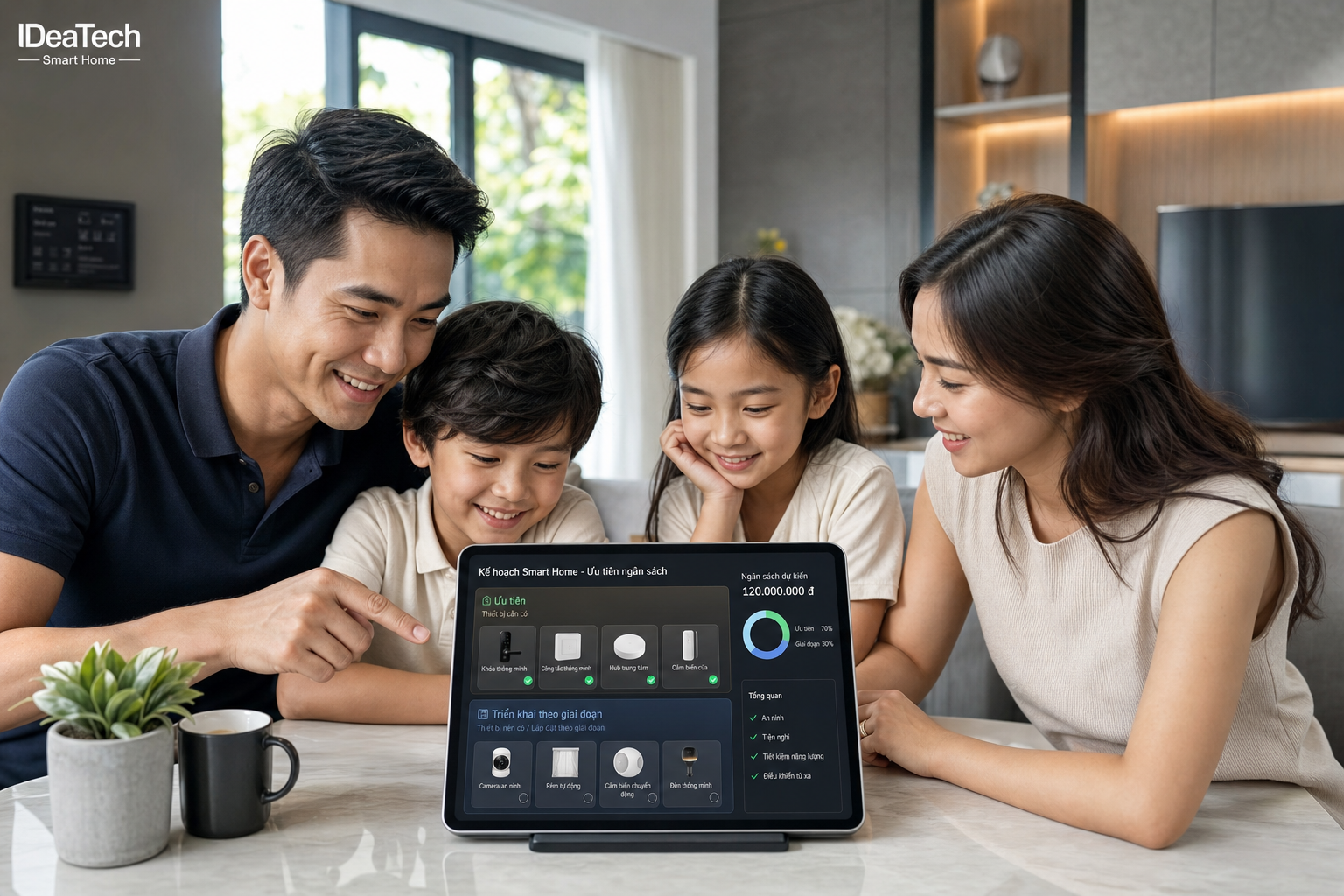 Ưu tiên ngân sách smarthome theo từng giai đoạn