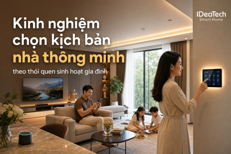 Ảnh đại diện bài viết kinh nghiệm chọn kịch bản nhà thông minh theo thói quen gia đình