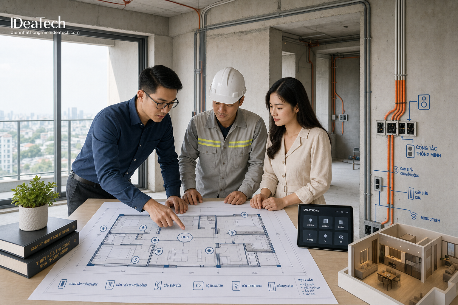 Lên kế hoạch smart home trước khi hoàn thiện nội thất và đi dây điện