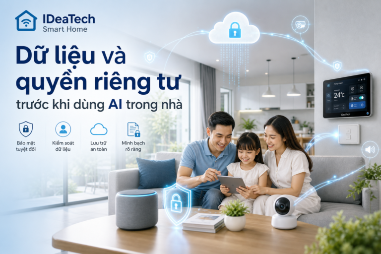 Dữ liệu và quyền riêng tư cần chuẩn bị trước khi dùng AI trong nhà