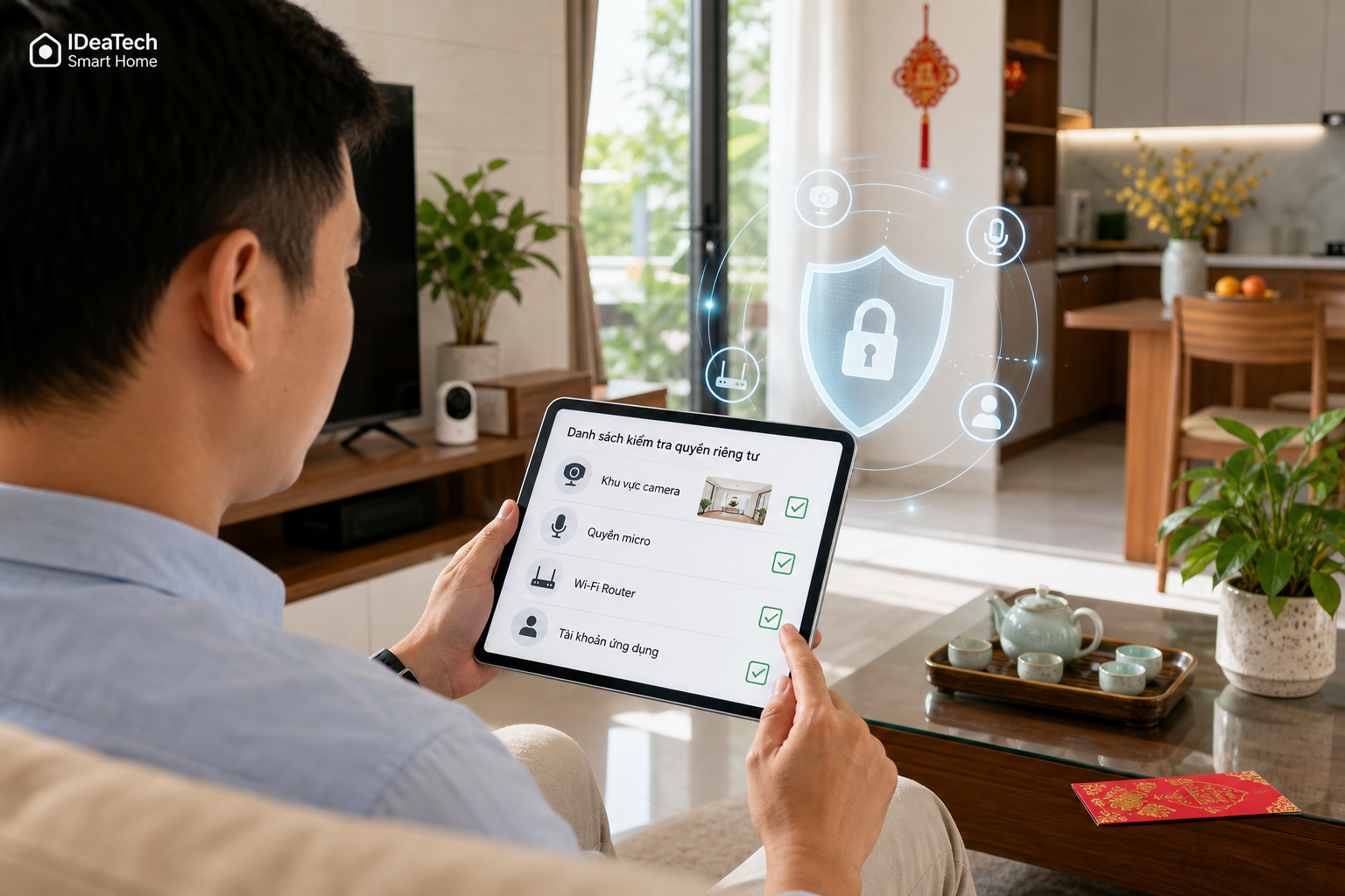 Gia chủ chuẩn bị dữ liệu và quyền riêng tư trước khi dùng AI trong nhà