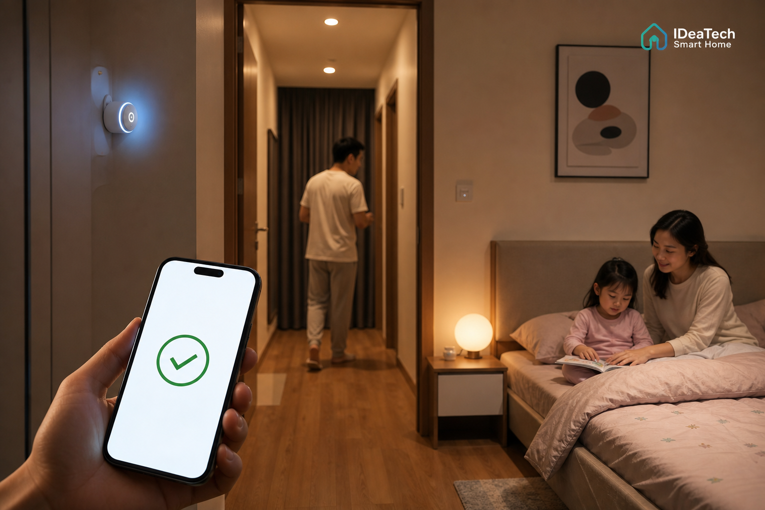 Gia đình dùng chế độ ban đêm có xác nhận để tránh AI tự chạy sai kịch bản