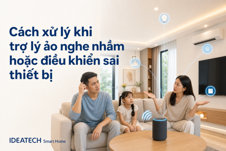 Cách xử lý khi trợ lý ảo nghe nhầm hoặc điều khiển sai thiết bị