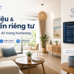 Ảnh minh họa dữ liệu và quyền riêng tư khi dùng AI trong homestay
