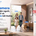 Hình minh họa AI camera trong nhà thông minh nhận diện người và vật nuôi