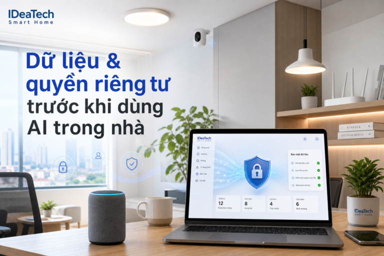 Ảnh minh họa dữ liệu và quyền riêng tư trước khi dùng AI trong văn phòng nhỏ