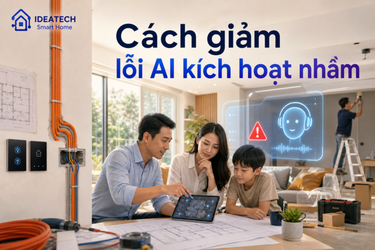Nhà đang sửa với hệ thống AI smart home được thiết kế để giảm kích hoạt nhầm