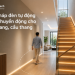 Hành lang và cầu thang nhà phố bật đèn tự động theo chuyển động