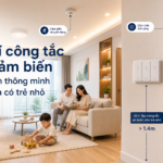 Vị trí công tắc và cảm biến cho đèn thông minh gia đình có trẻ nhỏ