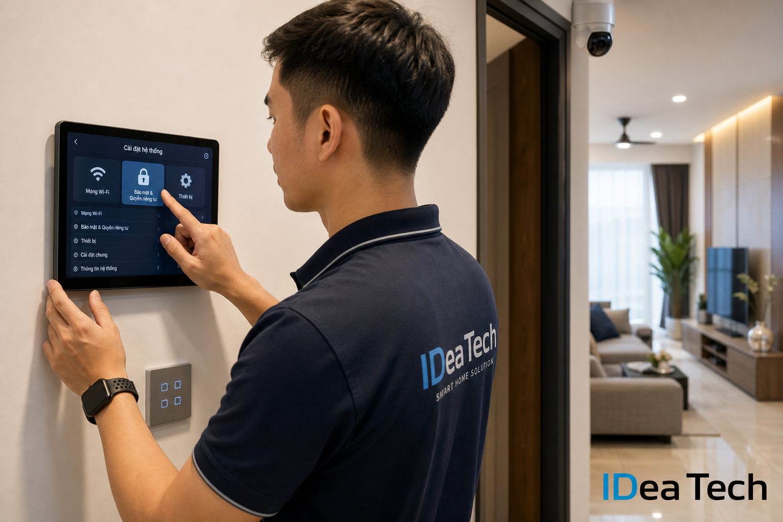 Cài đặt thiết bị AI bảo mật cho nhà thông minh