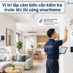 Minh họa vị trí lắp cảm biến nhiệt độ, độ ẩm, chuyển động trong nhà thông minh