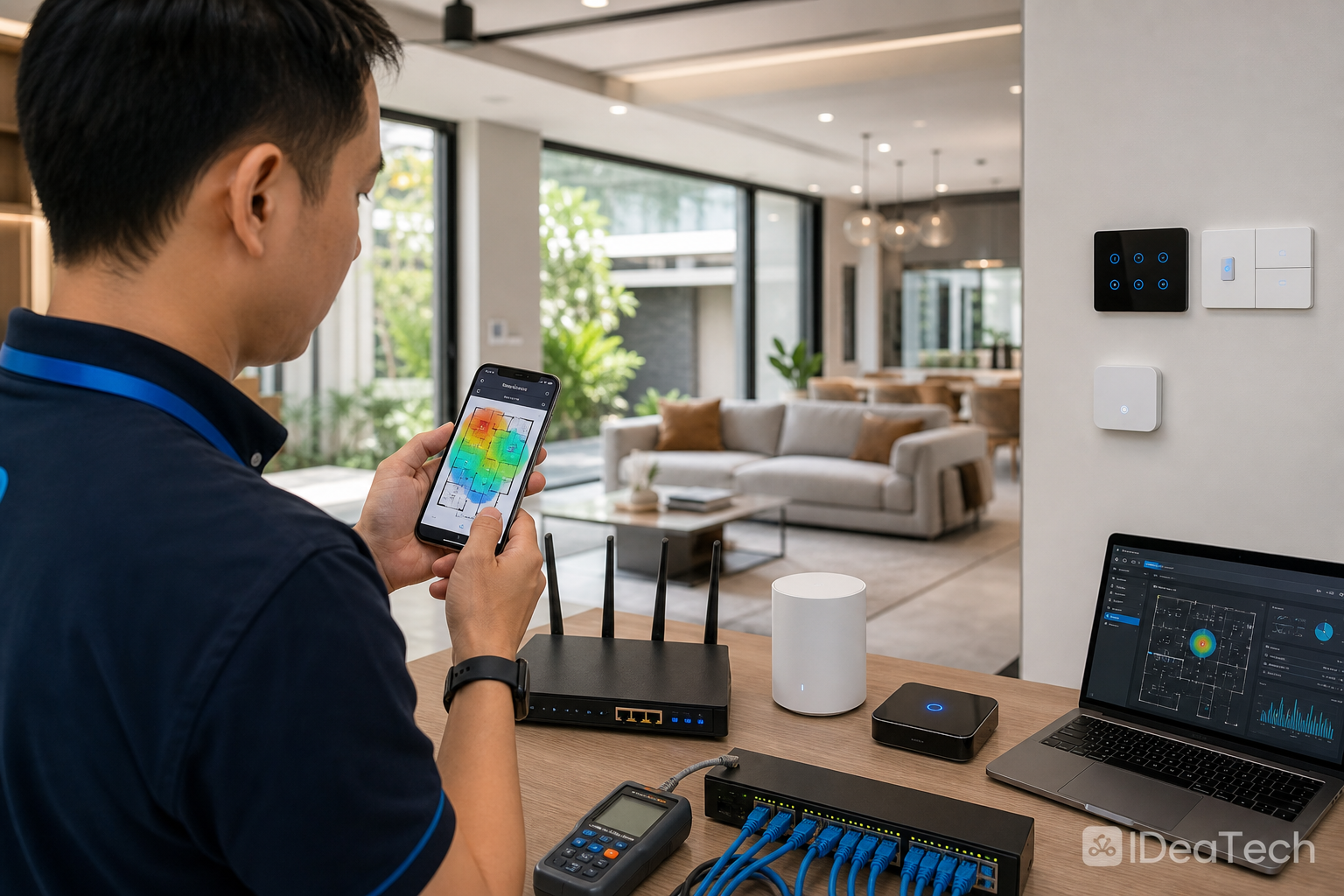 Kiem tra song Wi Fi router mesh va he thong mang trong nha truoc khi trien khai thiet bi nha thong minh Kiem tra song Wi Fi router mesh va he thong mang trong nha truoc khi trien khai thiet bi nha thong minh
