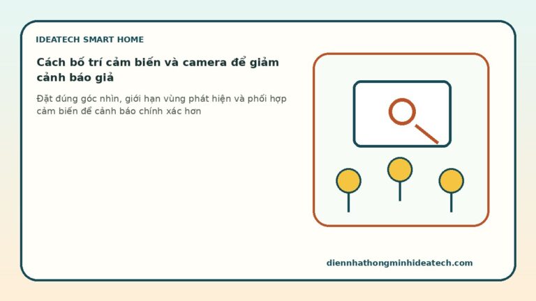 Cách bố trí cảm biến và camera để giảm cảnh báo giả