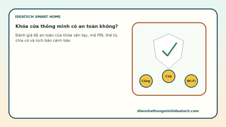 Khóa cửa thông minh có an toàn không?