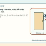 Vị trí lắp chuông cửa màn hình để nhận diện khách rõ hơn