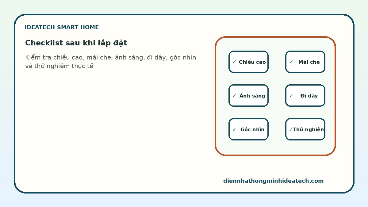 Checklist lắp chuông cửa màn hình đúng kỹ thuật cho nhà phố và căn hộ