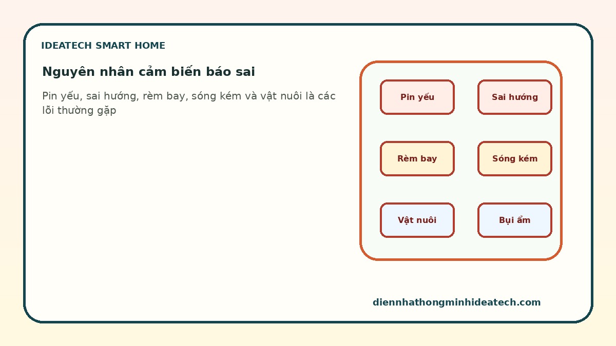 Các nguyên nhân phổ biến khiến cảm biến báo sai trong quá trình sử dụng