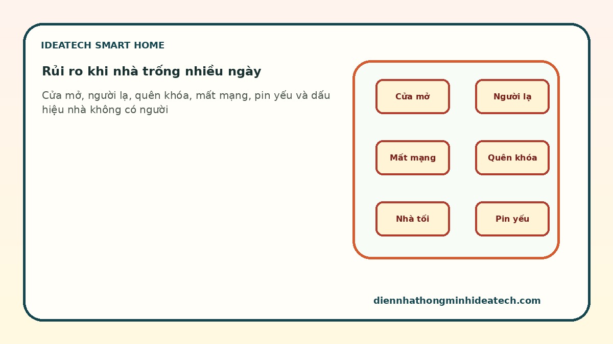 Các rủi ro an ninh khi gia đình đi du lịch nhiều ngày