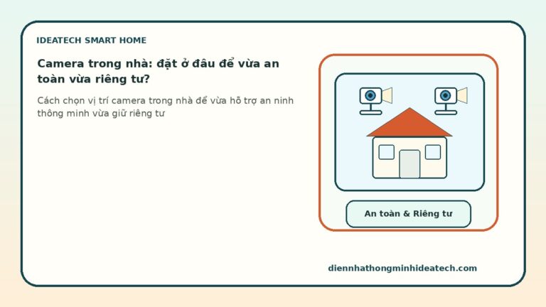 Camera trong nhà đặt ở đâu để vừa an toàn vừa riêng tư