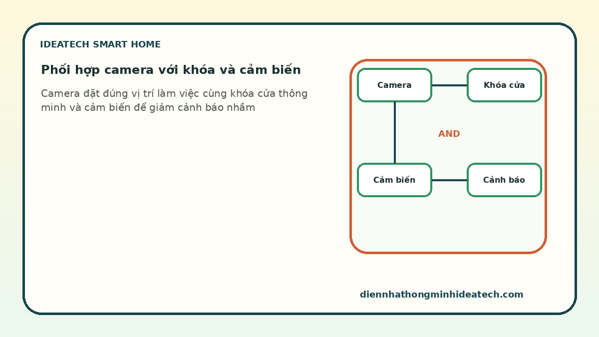 Phối hợp camera khóa cửa thông minh và cảm biến để giảm điểm mù