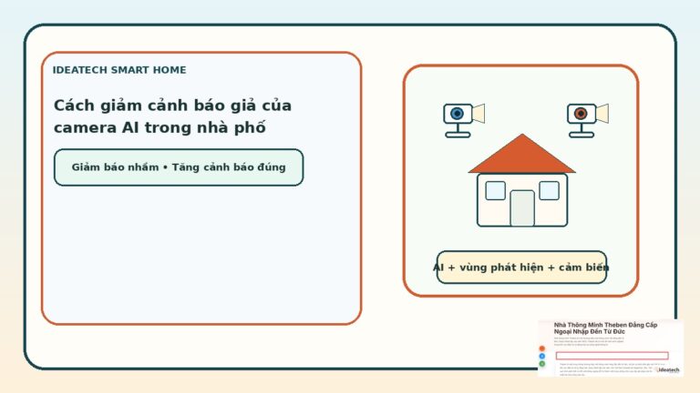 Featured image cho bài cách giảm cảnh báo giả của camera AI trong nhà phố