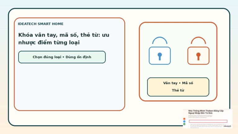 Featured image cho bài khóa vân tay mã số thẻ từ và ưu nhược điểm từng loại