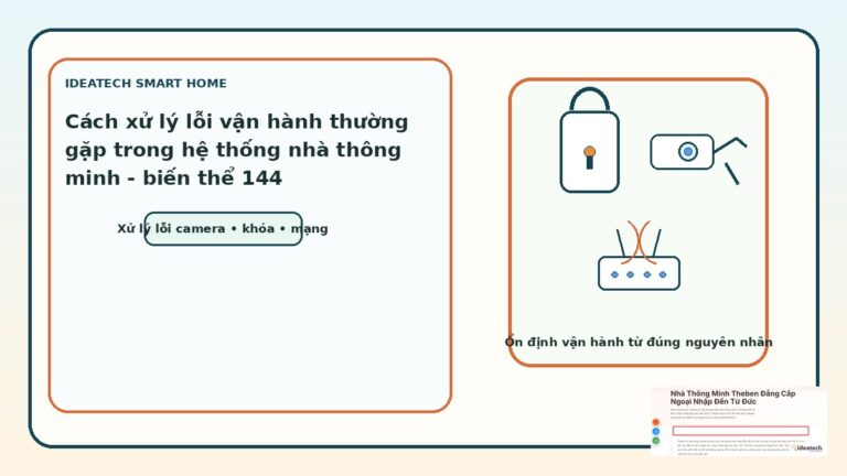 Featured image cho bài cách xử lý lỗi vận hành thường gặp trong hệ thống nhà thông minh
