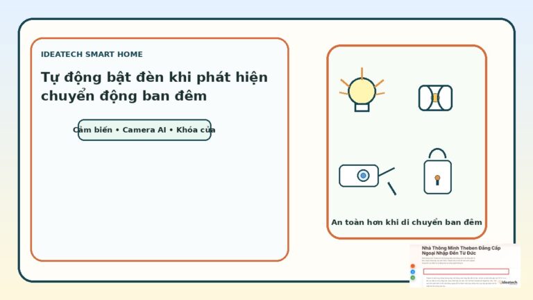 Featured image cho bài tự động bật đèn khi phát hiện chuyển động ban đêm