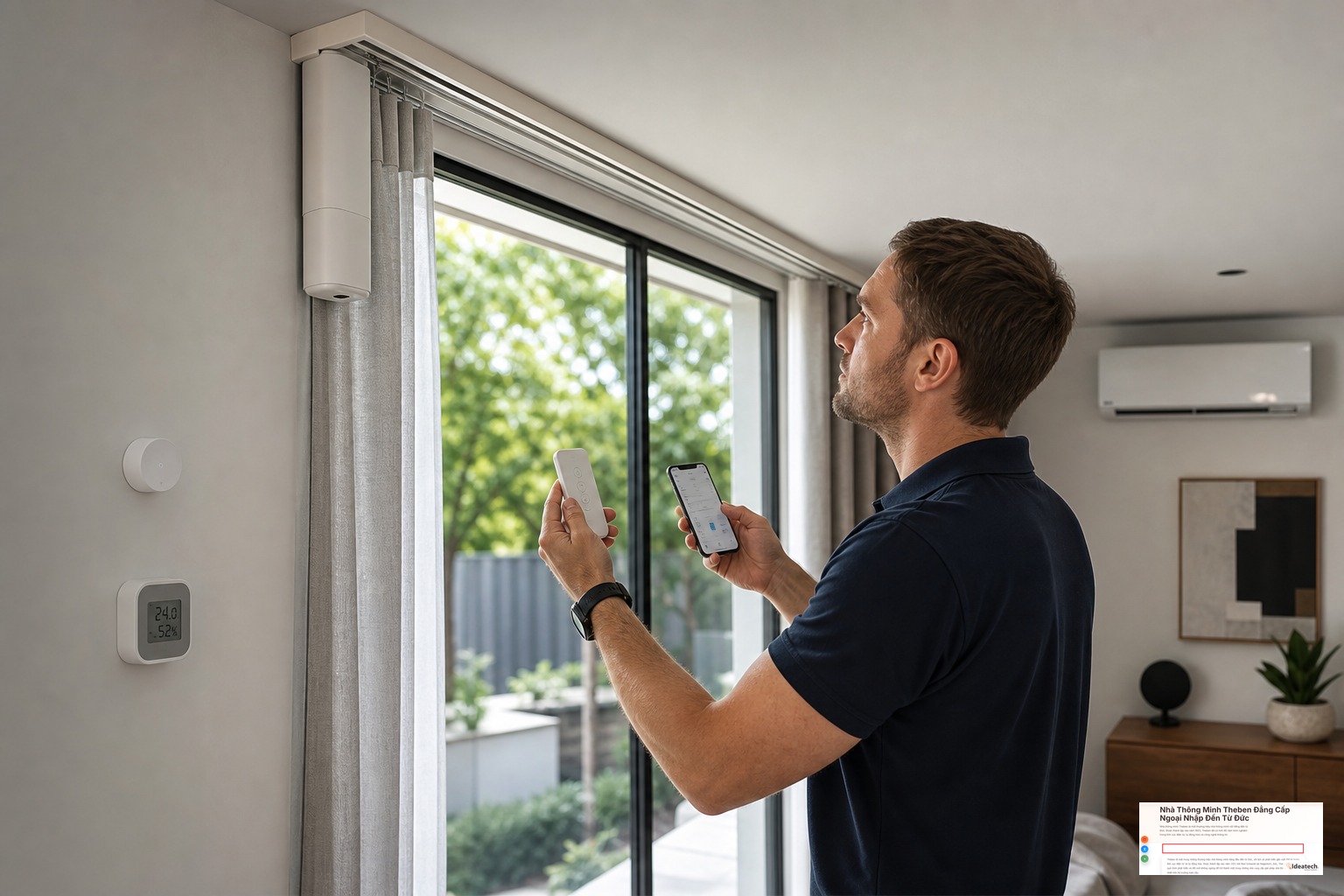 Các lưu ý khi lắp đặt cảm biến và hiệu chỉnh rèm tự động trong nhà