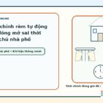 Ảnh đại diện cho bài cách tinh chỉnh rèm tự động để tránh đóng mở sai thời điểm cho chủ nhà phố