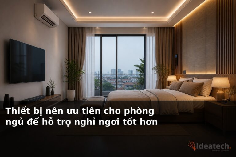 Thiết bị nên ưu tiên cho phòng ngủ để hỗ trợ nghỉ ngơi tốt hơn
