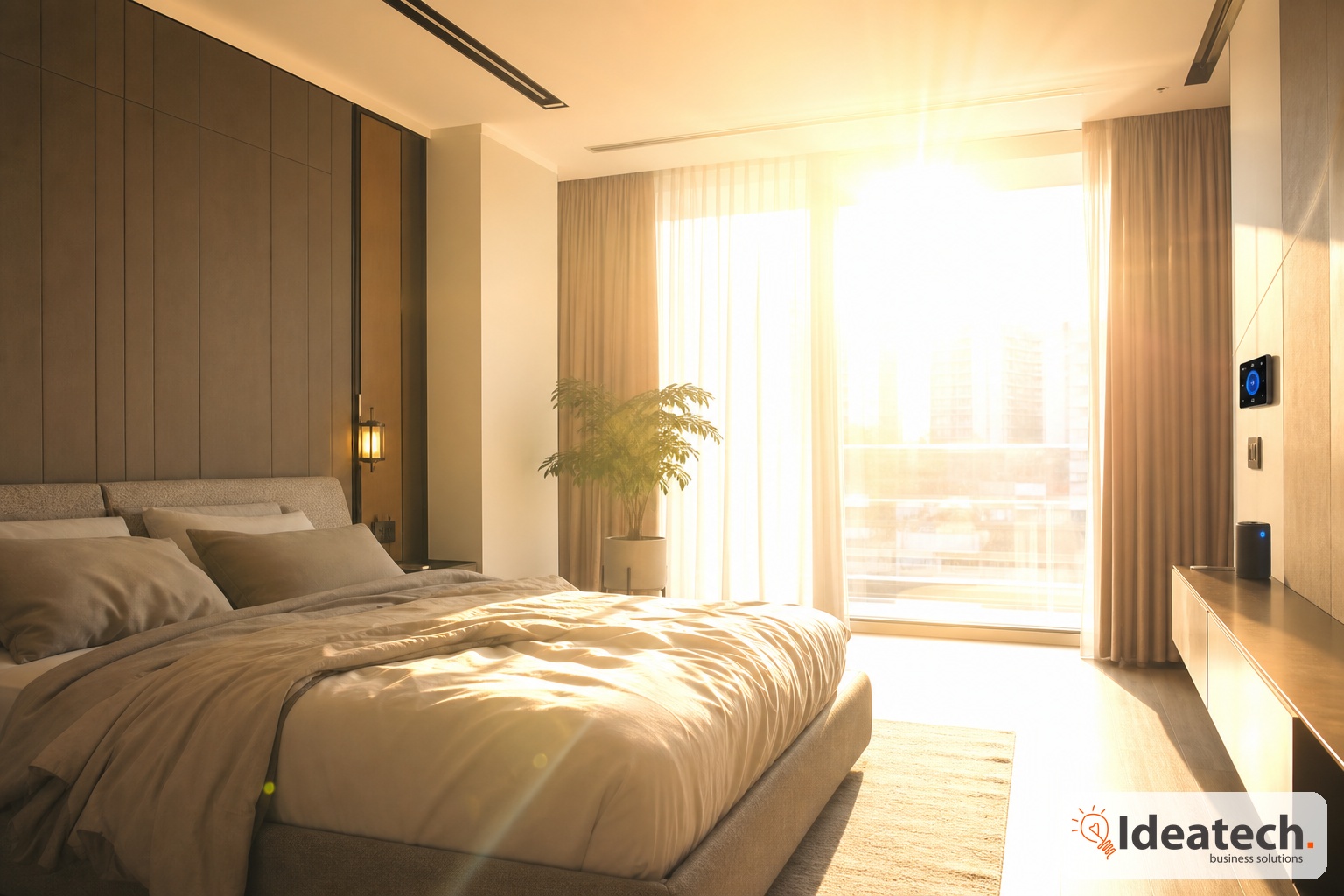 Phòng ngủ bị nắng gắt và nhiệt tích tụ khiến việc nghỉ ngơi kém thoải mái