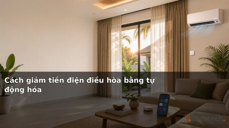 Cách giảm tiền điện điều hòa bằng tự động hóa