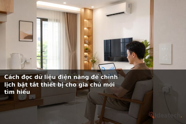 Cách đọc dữ liệu điện năng để chỉnh lịch bật tắt thiết bị cho gia chủ mới tìm hiểu