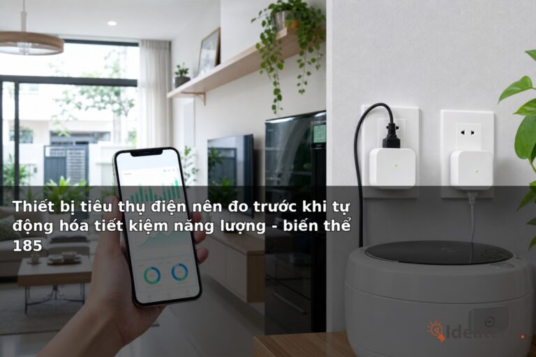 Thiết bị tiêu thụ điện nên đo trước khi tự động hóa tiết kiệm năng lượng - biến thể 185
