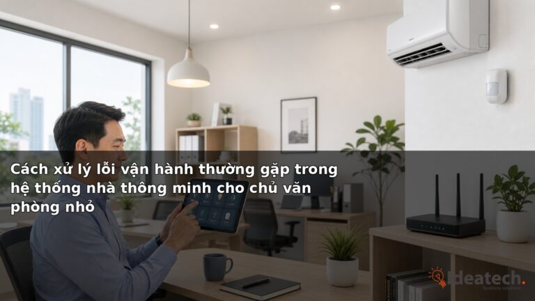 Cách xử lý lỗi vận hành thường gặp trong hệ thống nhà thông minh cho chủ văn phòng nhỏ